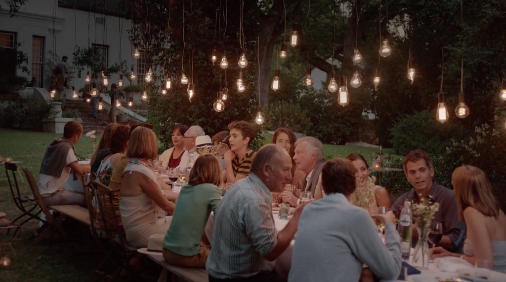 tvc - rural farm setting family dinner under the stars