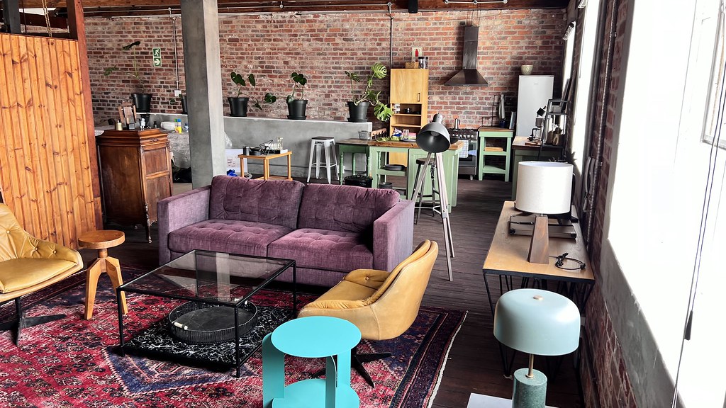 Warehouse apartment drywalling